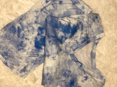 LIGHT BLUE TIE-DYE SET